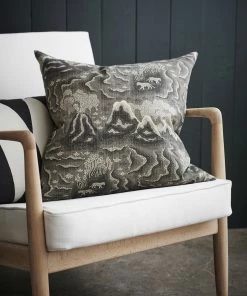 Littlephant Cotton cushion cover 50x50cm - Tiger Island Grey