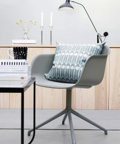 Littlephant 50 x 50cm Dusty Blue Feathers Cushion Cover