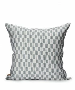 Littlephant 50 x 50cm White Dusty Blue Gustav Cushion Cover