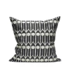 Littlephant Cotton cushion cover 50x50cm - Feathers Black/White