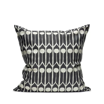 Littlephant Cotton cushion cover 50x50cm - Feathers Black/White 3 Littlephant Cotton cushion cover 50x50cm - Feathers Black/White