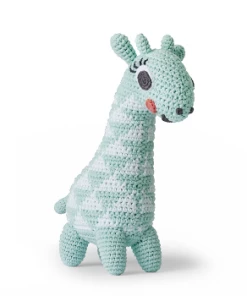 Littlephant Aqua Cotton Giraffe Soft Toy