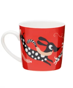 Littlephant 200ml Red Cat Fun Porcelain Mug