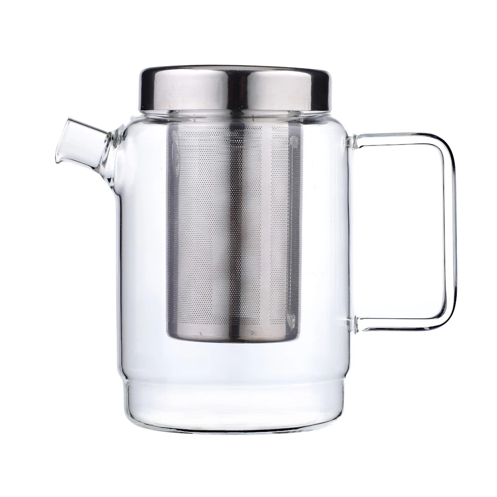 Bredemeijer Tea For One Salerno Glass Tea Pot 750 Ml With Built In Cup 6 Bredemeijer Tea For One Salerno Glass Tea Pot 750 Ml With Built In Cup