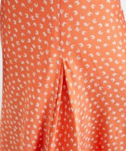Rodebjer Hot Tangerine Tyle Paisley Skirt