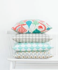 Littlephant Cotton cushion cover 50x50cm - Saga Forest White/Red 7 Littlephant Cotton cushion cover 50x50cm - Saga Forest White/Red