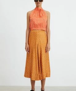 Rodebjer Sandy Ochre Tyle Paisley Skirt