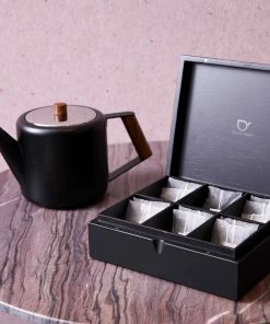 Bredemeijer Teapot Double Wall Boston Design In Matt Black 1.2 L