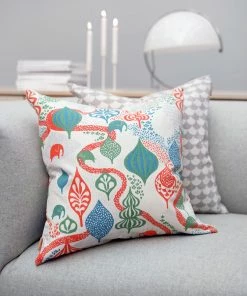 Littlephant Cotton cushion cover 50x50cm - Saga Forest White/Red 9 Littlephant Cotton cushion cover 50x50cm - Saga Forest White/Red