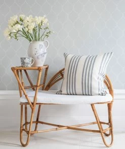 Littlephant 50 x 50cm Ebony Dusty Blue Fields Cushion Cover