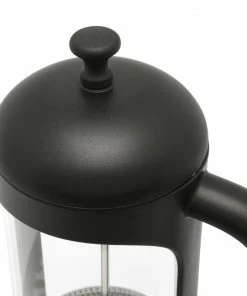 Bredemeijer Leopold Vienna Coffee Tea Maker Puglia Borosilicate Glass In Black 1 L