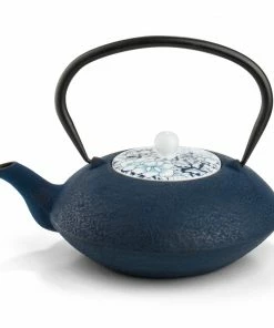 Bredemeijer Teapot Yantai Cast Iron 1 2 L With Porcelain Lid In Blue 11 Bredemeijer Teapot Yantai Cast Iron 1 2 L With Porcelain Lid In Blue