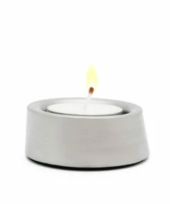 Bredemeijer Zilverstad Tealight Holder Oblique Design In Matt Stainless Steel Set Of 3 Individual