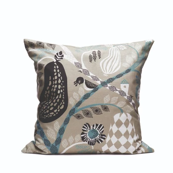 Littlephant Cotton Cushion cover - 50x50cm - Fruit Garden Grey 4 Littlephant Cotton Cushion cover - 50x50cm - Fruit Garden Grey