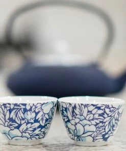 Bredemeijer Yantai Tea Cups Set Of 2 In Blue