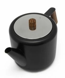 Bredemeijer Teapot Double Wall Boston Design In Matt Black 1.2 L