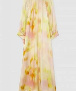 Rodebjer Wava Waterfloral Silk Dress