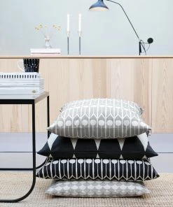 Littlephant Cotton cushion cover 50x50cm - Feathers Black/White 11 Littlephant Cotton cushion cover 50x50cm - Feathers Black/White