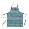 Littlephant Blue and Black Drop Cotton Apron