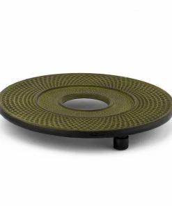 Bredemeijer Coaster Or Trivet Xilin Design Cast Iron In Green