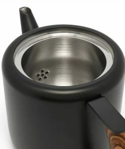 Bredemeijer Teapot Double Wall Boston Design In Matt Black 1.2 L