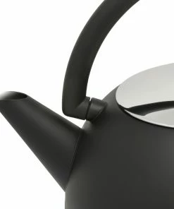 Bredemeijer 1.2L Matt Black Double Wall Saturn Design Teapot