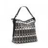 Littlephant Black and White Feathers Messenger Bag