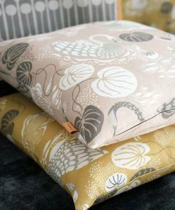 Littlephant 50 x 50cm Dusty Pink Linen Cotton Noble Nymphs Cushion Cover