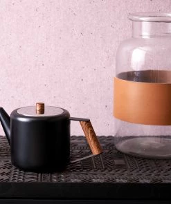 Bredemeijer Teapot Double Wall Boston Design In Matt Black 1.2 L