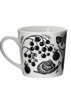 Littlephant Small White Black Porcelain Wild At Heart Mug