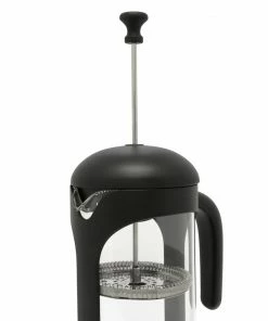 Bredemeijer Leopold Vienna Coffee Tea Maker Puglia Borosilicate Glass In Black 1 L