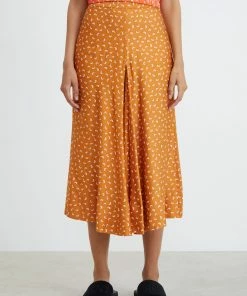 Rodebjer Sandy Ochre Tyle Paisley Skirt