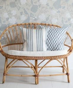 Littlephant 50 x 50cm White Dusty Blue Gustav Cushion Cover