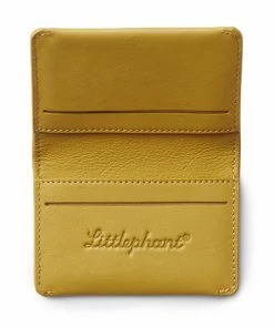 Littlephant 8 x 10cm Yellow Waves Card Holder