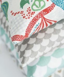 Littlephant Cotton cushion cover 50x50cm - Saga Forest White/Red 8 Littlephant Cotton cushion cover 50x50cm - Saga Forest White/Red