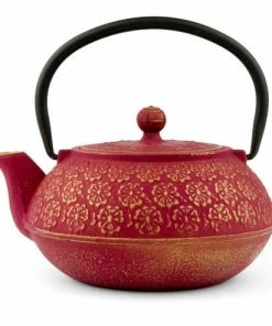 Bredemeijer Shanghai Teapot 0 6 L Giftset In Pink And Gold