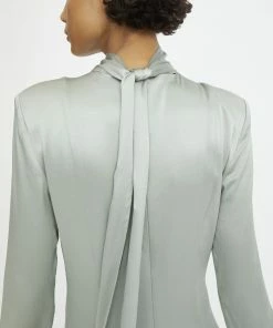 Rodebjer Dew Green Acela Silk Dress